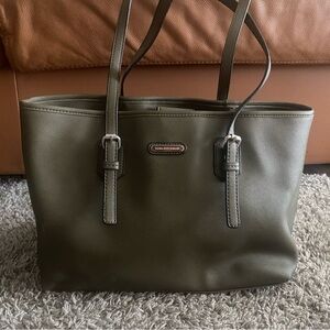Olive green tote